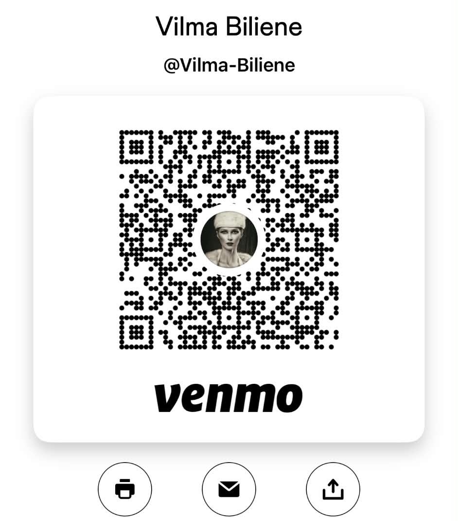 Venmo QR code for Vilma Biliene